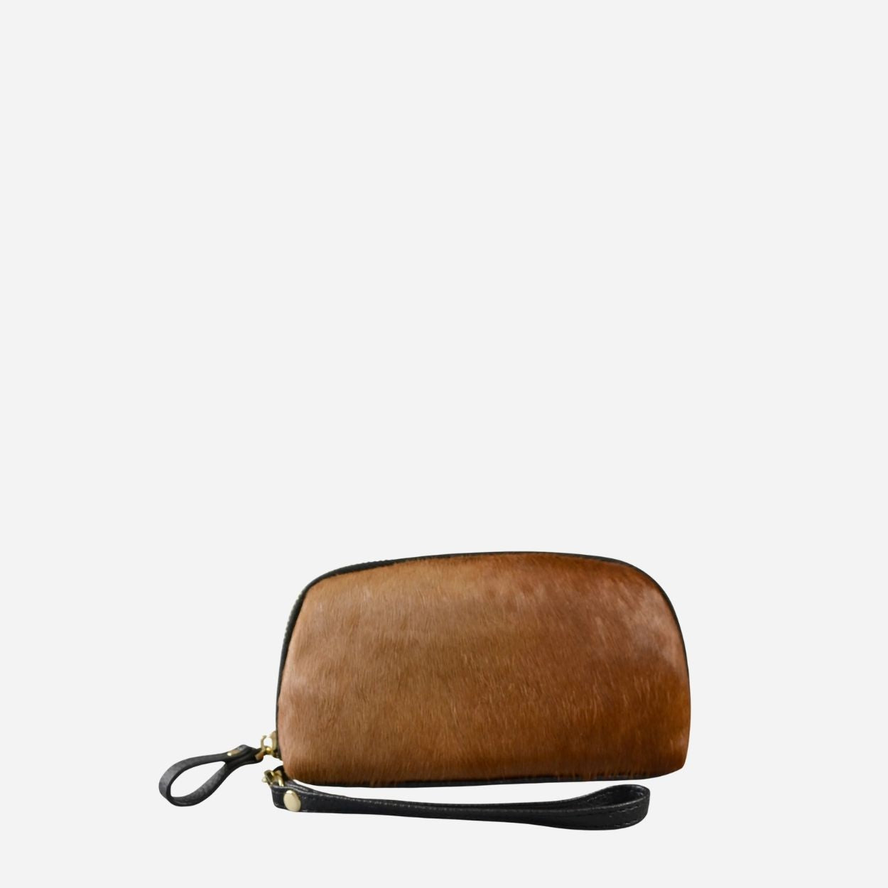 CARMICHAEL - Ladies Brown Leather Cowhide Wristlet Wallet Purse