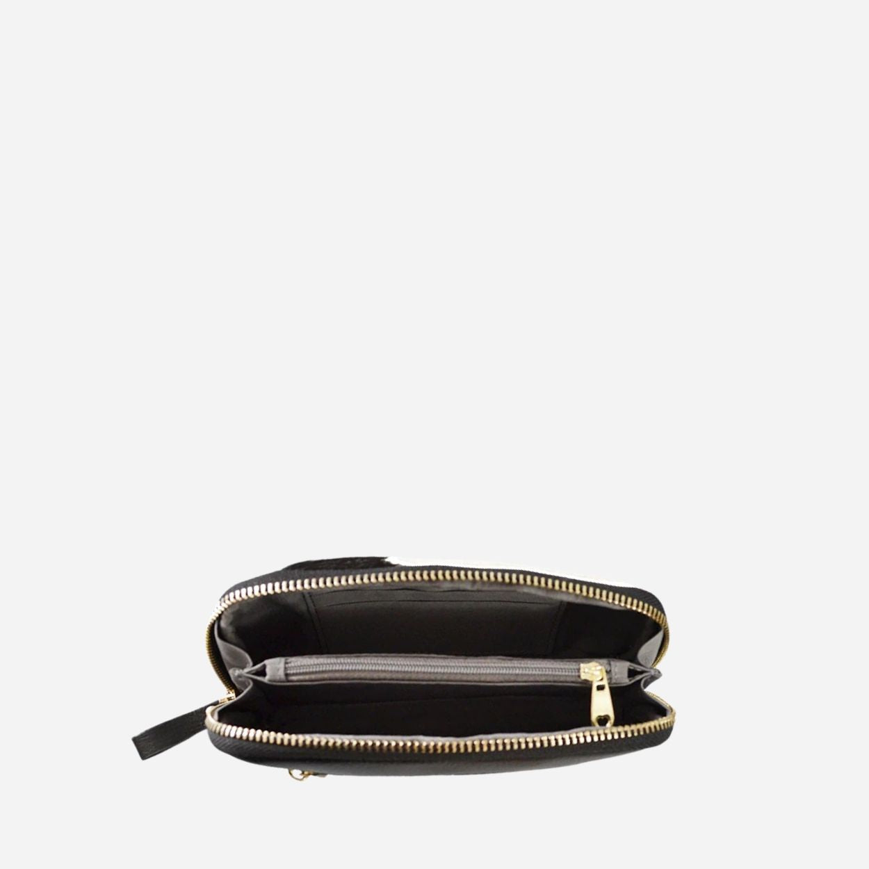 CARMICHAEL - Ladies Brown Leather Cowhide Wristlet Wallet Purse