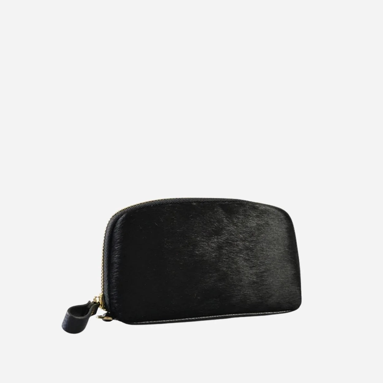 CARMICHAEL - Ladies Black Leather Cowhide Wristlet Wallet Purse