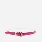 CARRIE - Womens Pink Patent Skinny Leather Belt - BeltNBags