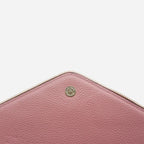CASTLECRAG - Dusty Rose Pink Genuine Leather Clutch with Zipper Detailing - BeltNBags