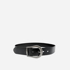 CATALINA - Women's Black Genuine Leather Belt
