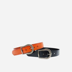CATALINA - Women's Black Genuine Leather Belt