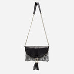 CHISWICK - Addison Road Black & White Weave Crossbody Bag