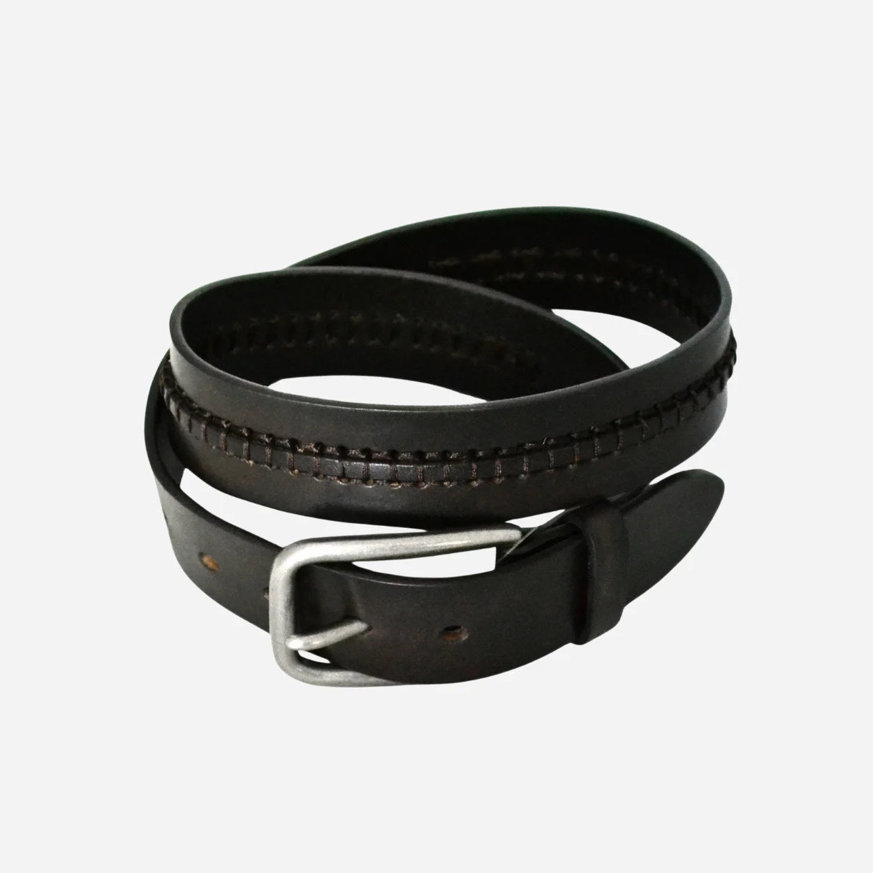 CHRIS - Mens Dark Brown Genuine Leather Belt - BeltNBags