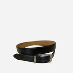 CHRISTIAN - Men's Black Genuine Leather Belt