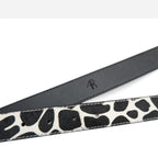 CLARABELLE - Women's Cow Print Genuine Leather Belt