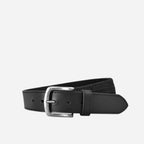 DAMIEN - Mens Black Genuine Leather Flexi-Belt - BeltNBags
