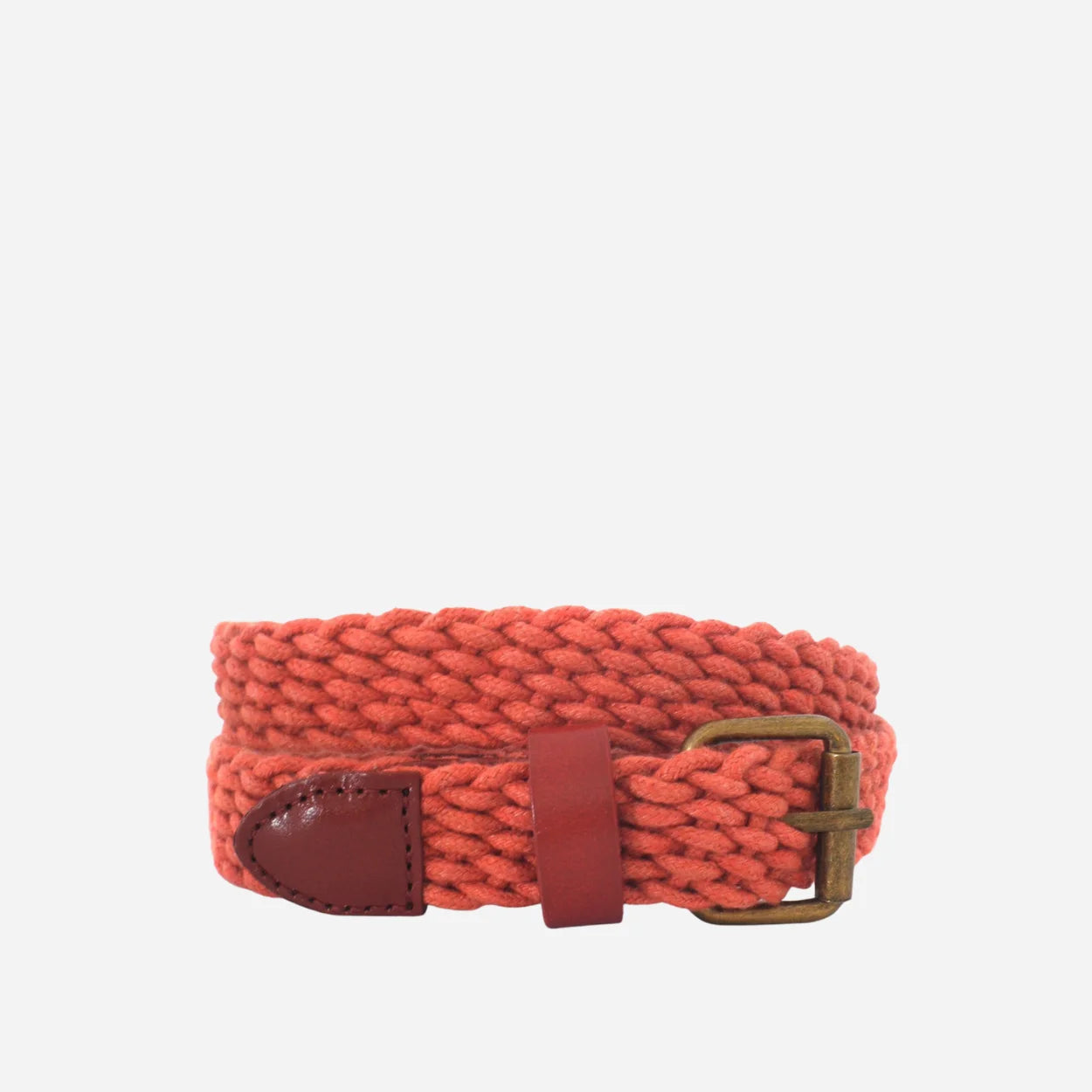 DANNY - Casual Rust Cotton Webbing Belt