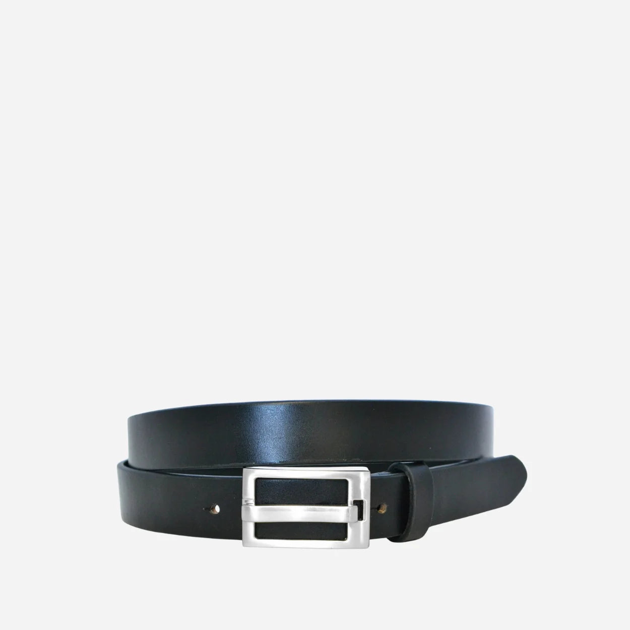 DARCY - Mens Black Leather Belt - BeltNBags