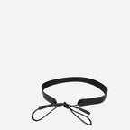 DARLINGHURST -  Black Addison Road Leather Waist belt - BeltNBags