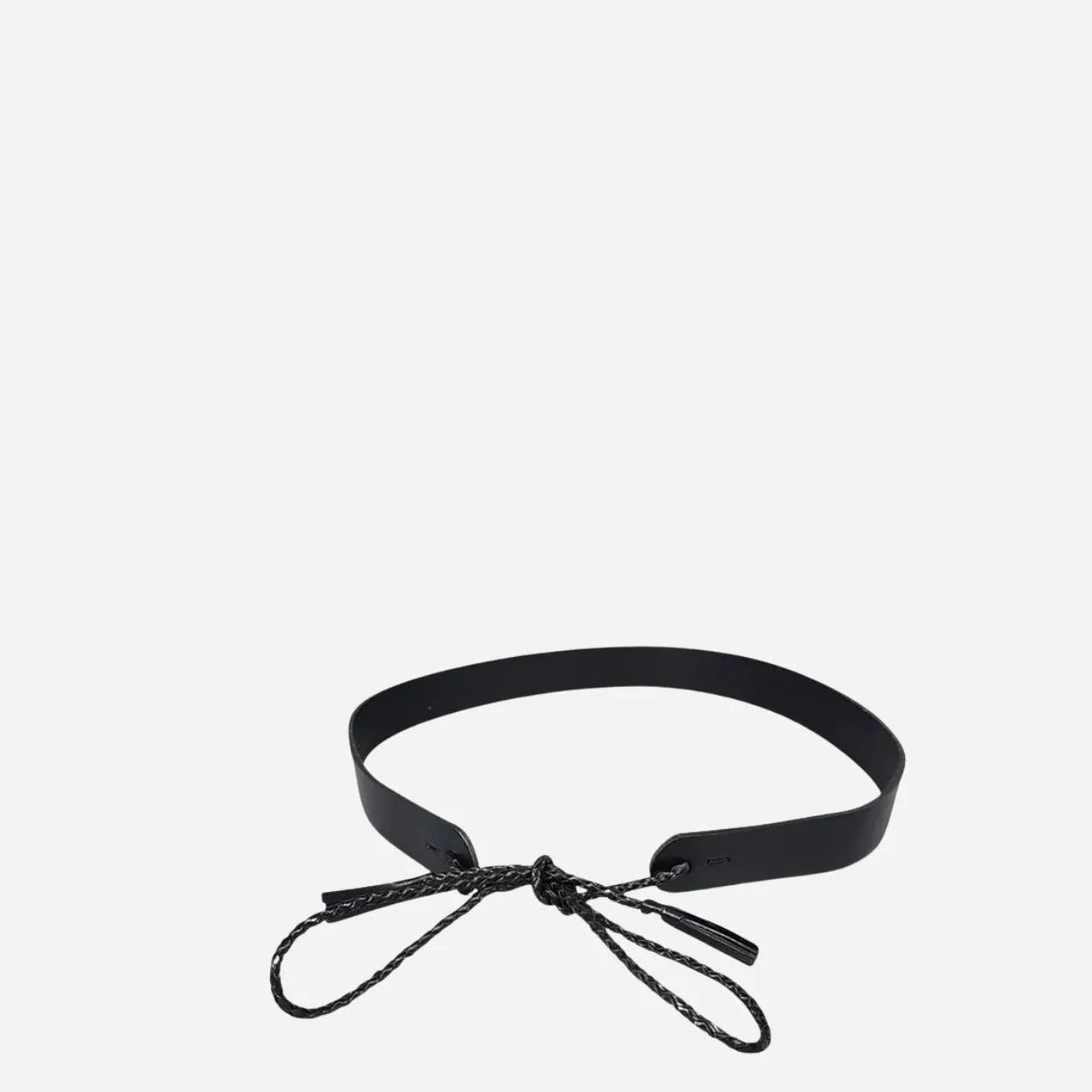 DARLINGHURST -  Black Addison Road Leather Waist belt