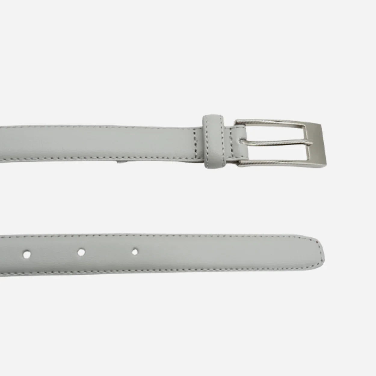 DEANEEN - Women's Grey Genuine Leather Belt
