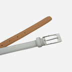 DEANEEN - Women's Grey Genuine Leather Belt - BeltNBags