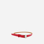 DEANEEN - Women's Red Genuine Leather Belt - BeltNBags
