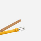DEANEEN - Women's Yellow Genuine Leather Belt - BeltNBags