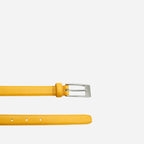 DEANEEN - Women's Yellow Genuine Leather Belt - BeltNBags