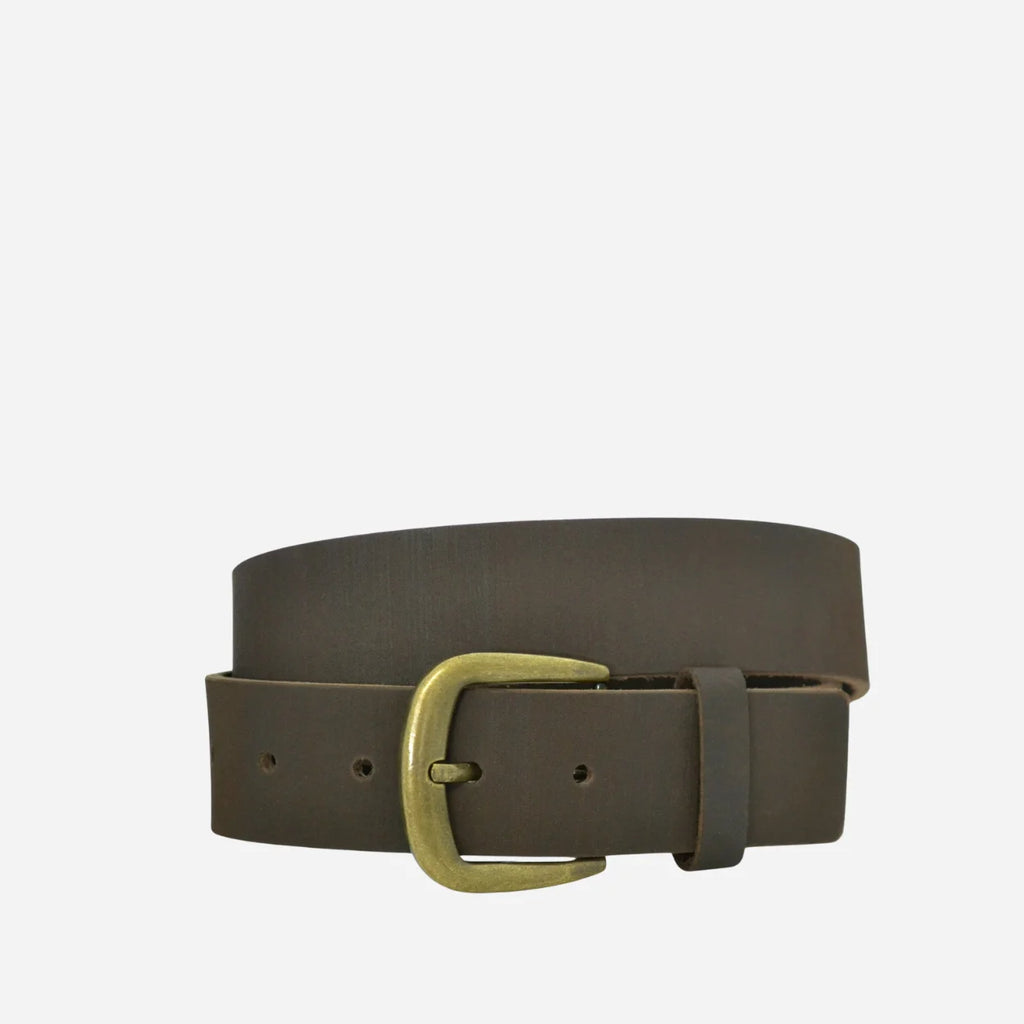 DION - Mens Brown Leather Belt
