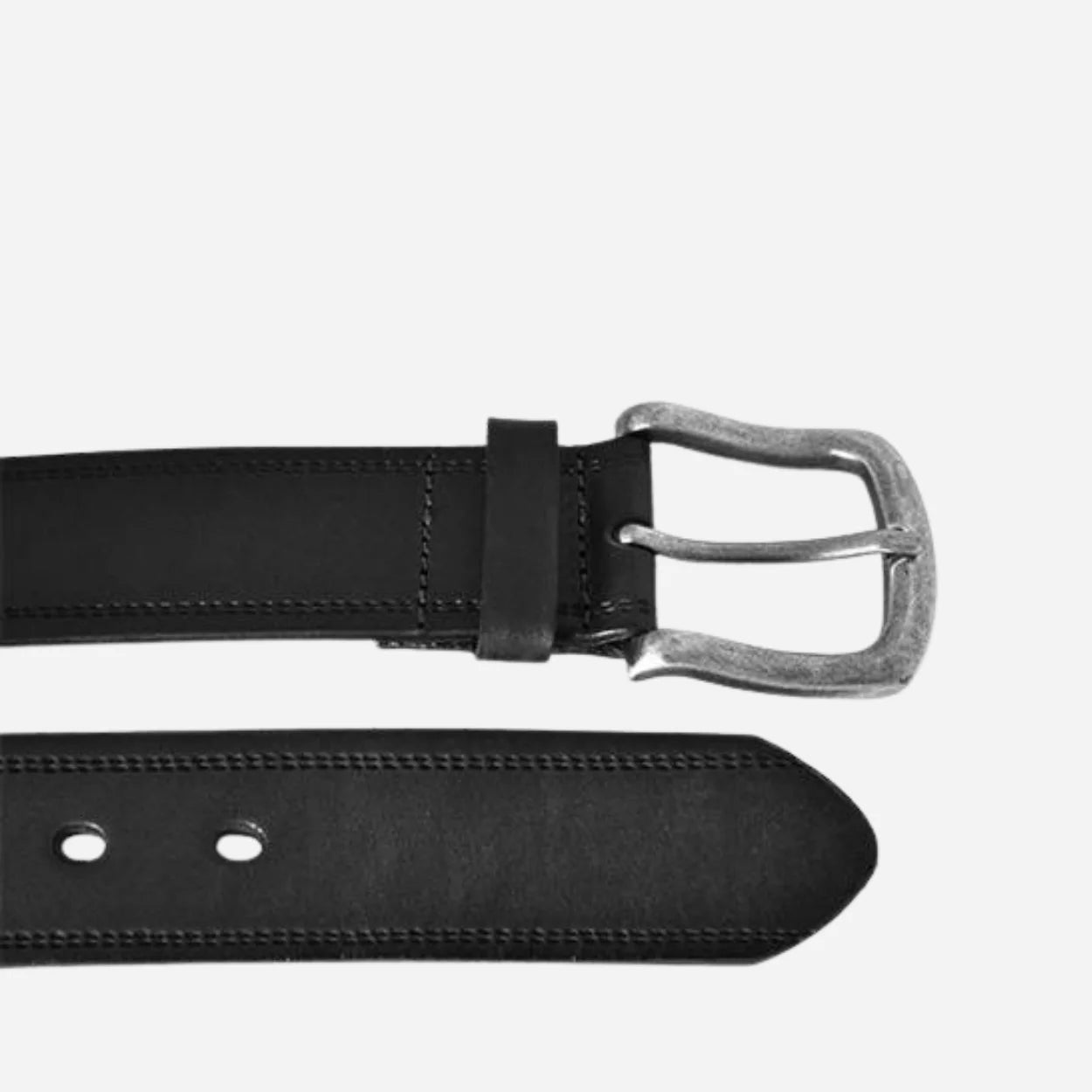 DUNDEE - Mens Black Genuine Leather Belt