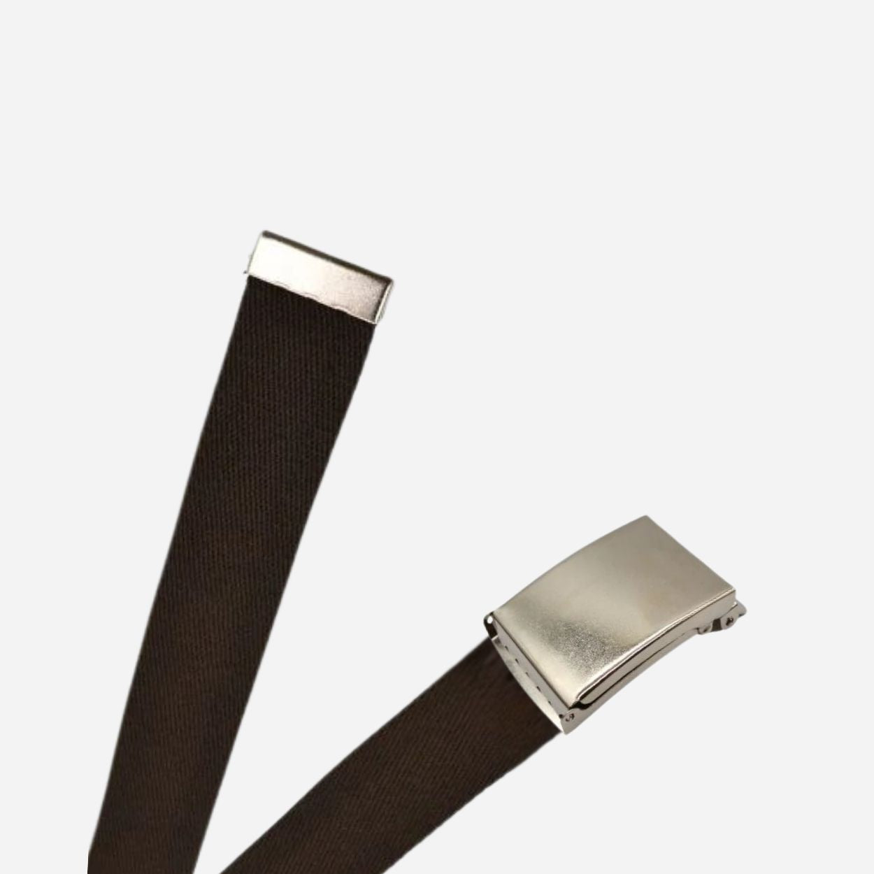 Desert Canva Belt with Silver Buckle