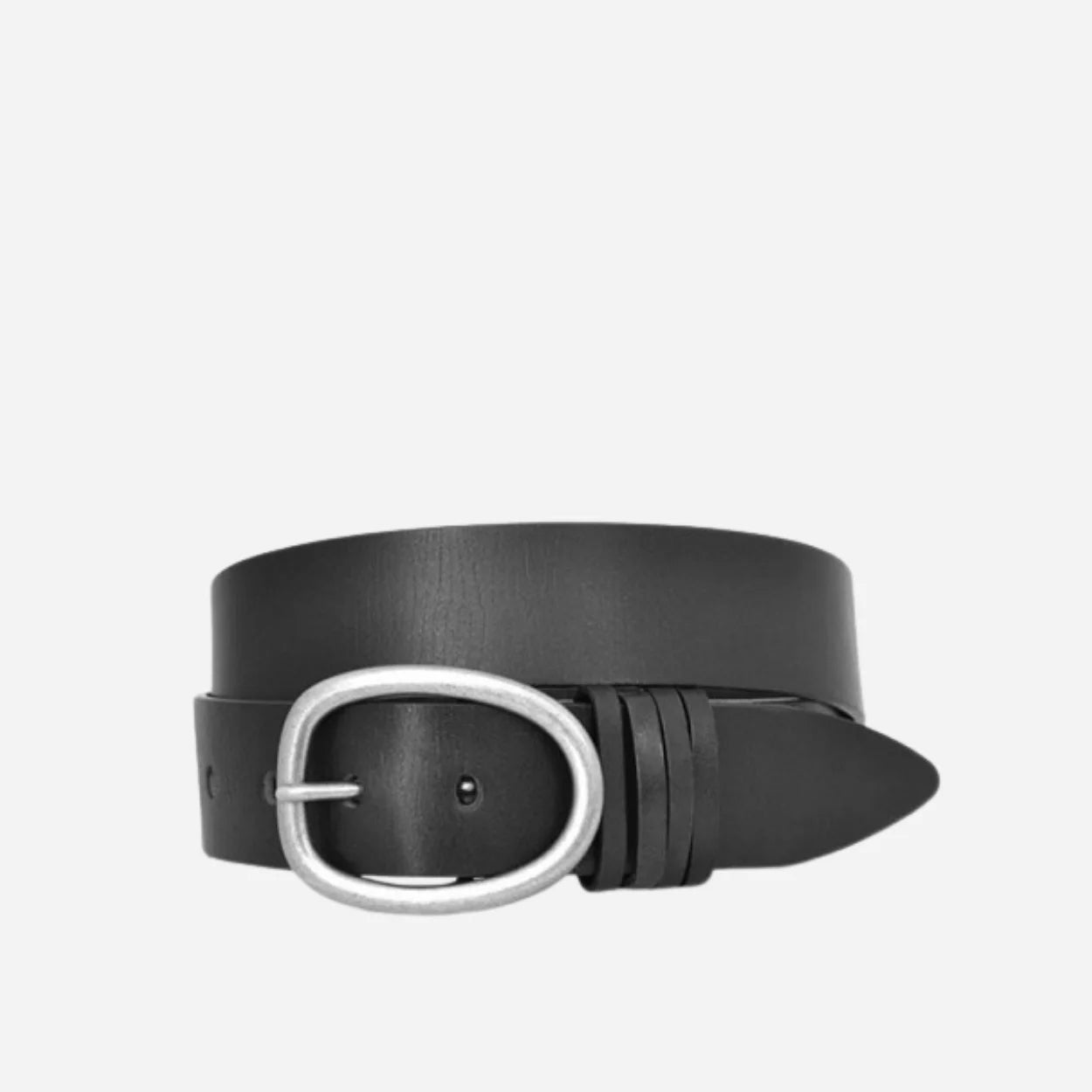 EDWIN - Mens Black Leather Dress Belt - BeltNBags