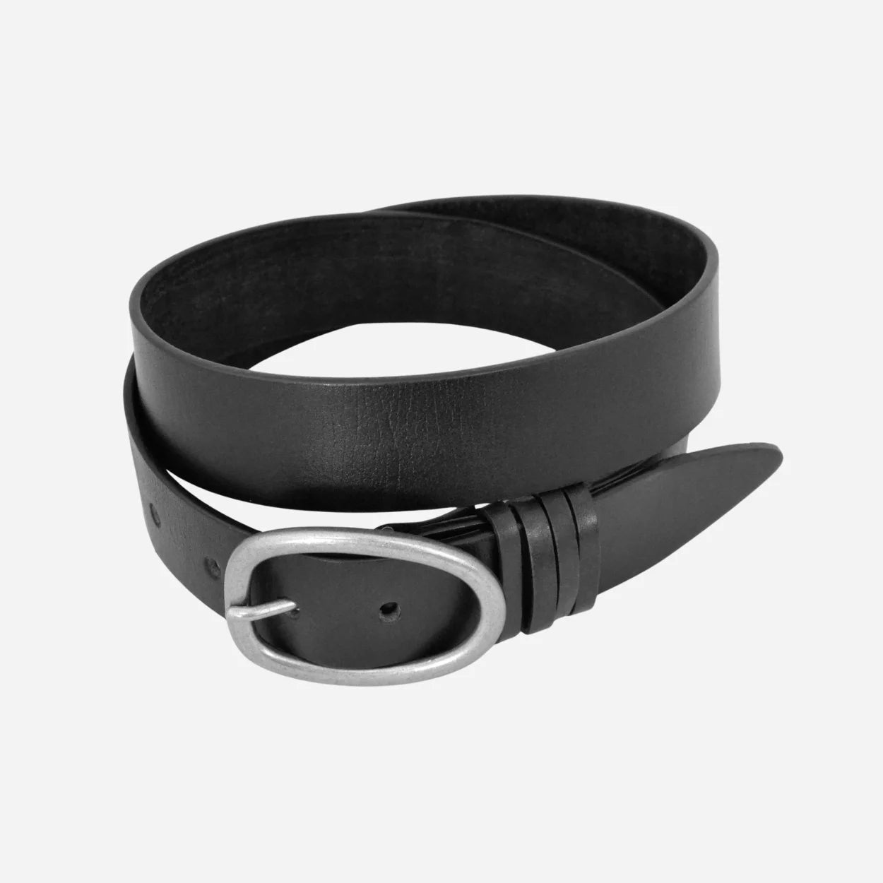 EDWIN - Mens Black Leather Dress Belt - BeltNBags