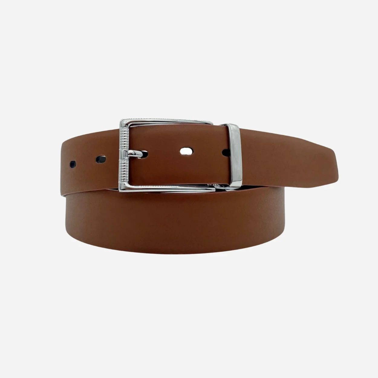 ELTON - Men's Tan and Black Leather Belt