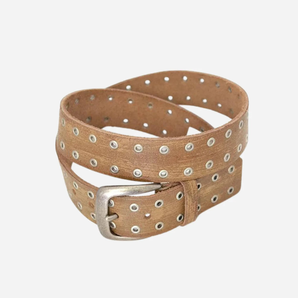 EMILIO - Mens Light Brown  Leather Belt - CLEARANCE - BeltNBags
