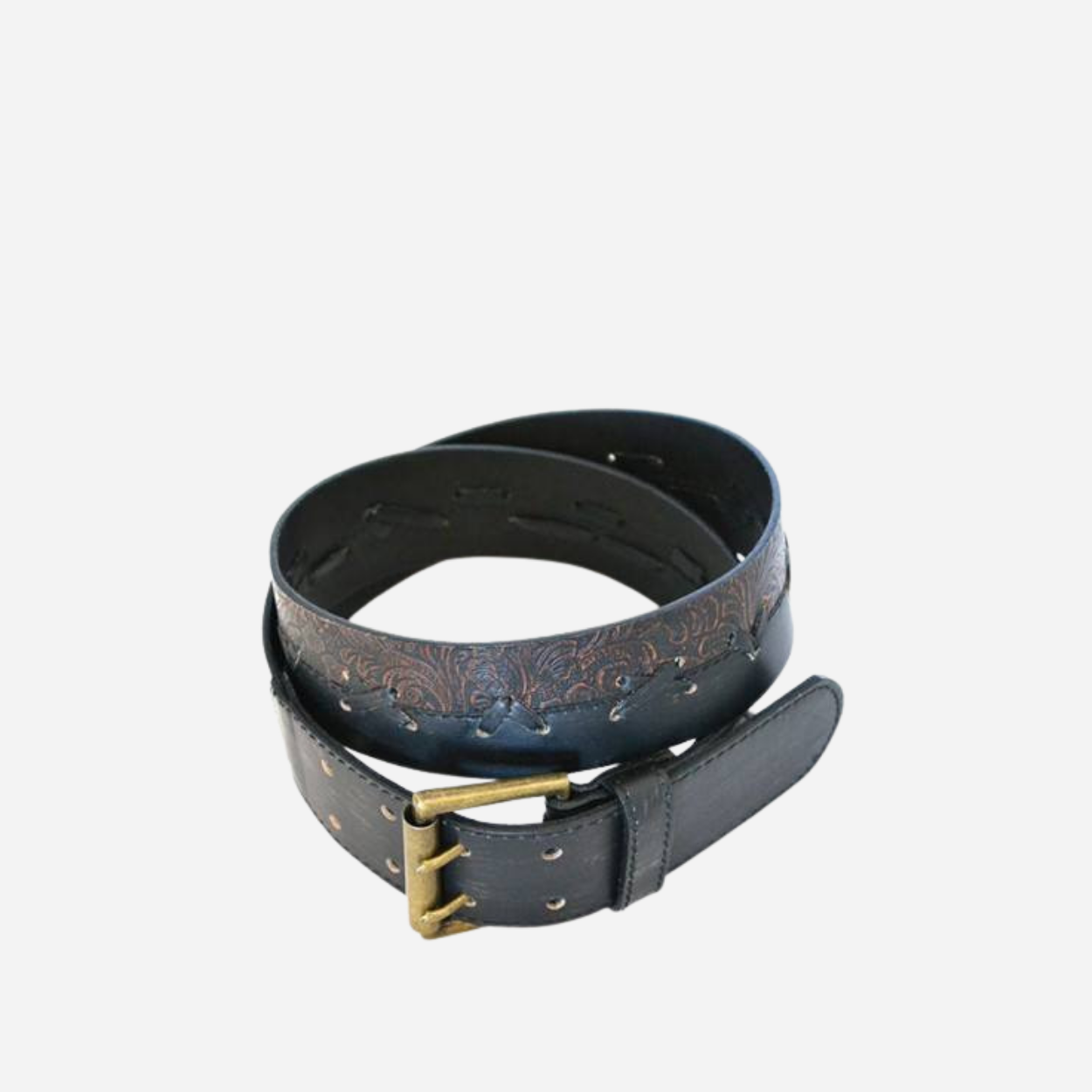 TOBIAS - Mens Brown Leather Belt
