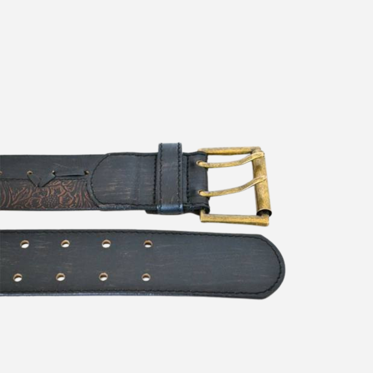 TOBIAS - Mens Brown Leather Belt