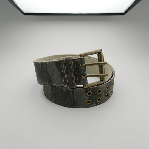 Flint Men's Camo Canvas Double Grommet Belt