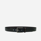 GABRIEL - Men's Dark Brown Leather Textured Belt
