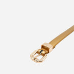 Gift Box 2 Belts | Women's Gold & Silver Skinny Leather Belt Gift Set