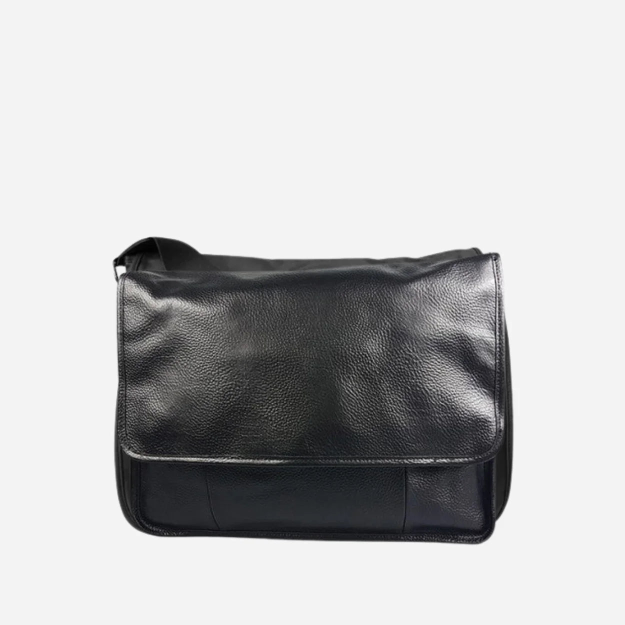 HARRY - Mens Black Leather Business Satchel Bag - BeltNBags