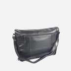HARRY - Mens Black Leather Business Satchel Bag - BeltNBags