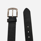 HEATH - Mens Brown Leather Belt with Crackle Finish - BeltNBags