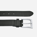 HECTOR - Mens Black Genuine Leather Belt - BeltNBags