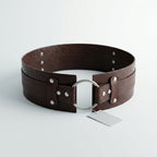 Sienna Women's Wide Leather Waist Belt with O-Ring