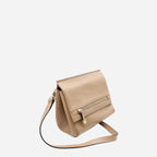 HUNTERS HILL - Nude Genuine Leather Crossbody Shoulder Bag