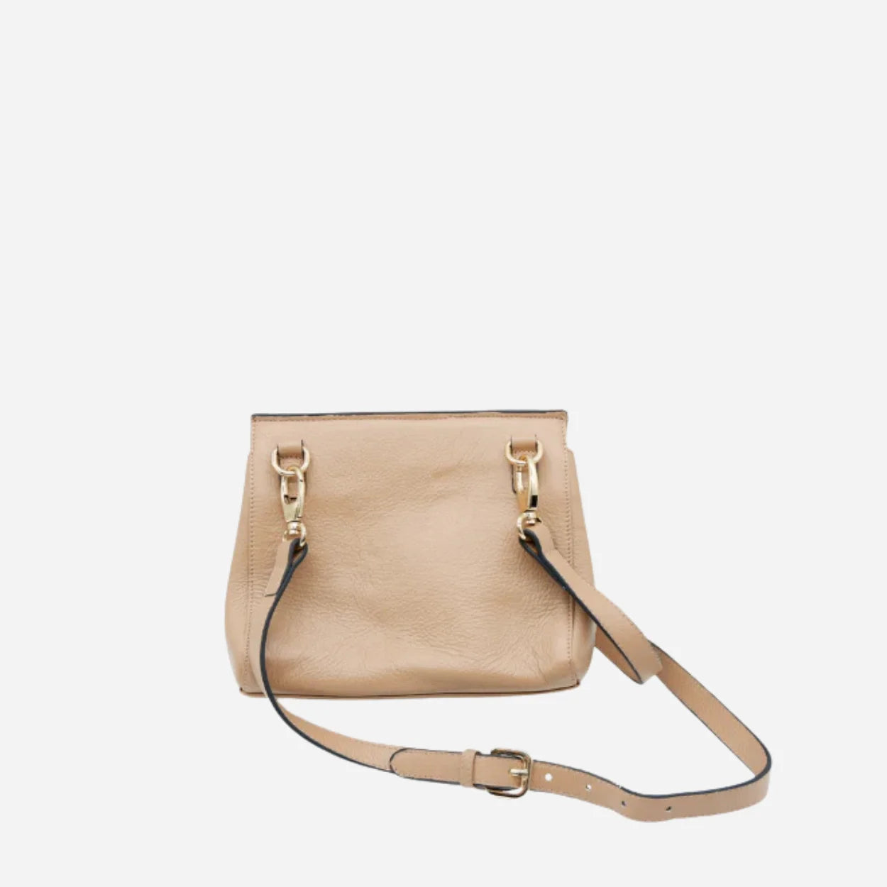 HUNTERS HILL - Nude Genuine Leather Crossbody Shoulder Bag
