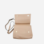 HUNTERS HILL - Nude Genuine Leather Crossbody Shoulder Bag