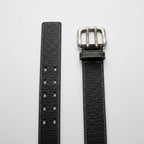 Hayes Men's Black Faux Leather Belt