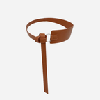 INDIGO - Women's Tan Genuine Leather Knot Waist Belt