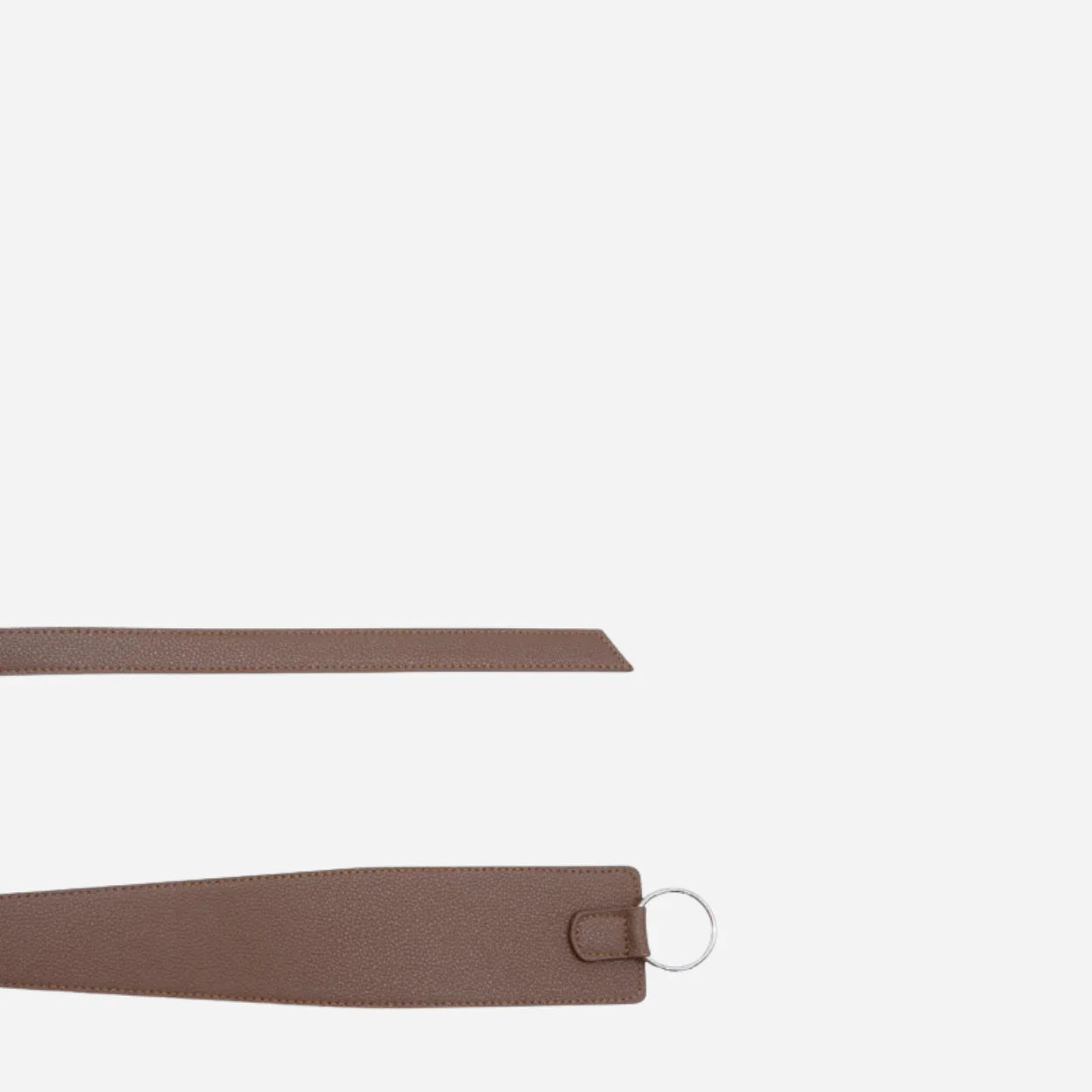 INDIGO - Women's Latte Genuine Leather Knot Waist Belt