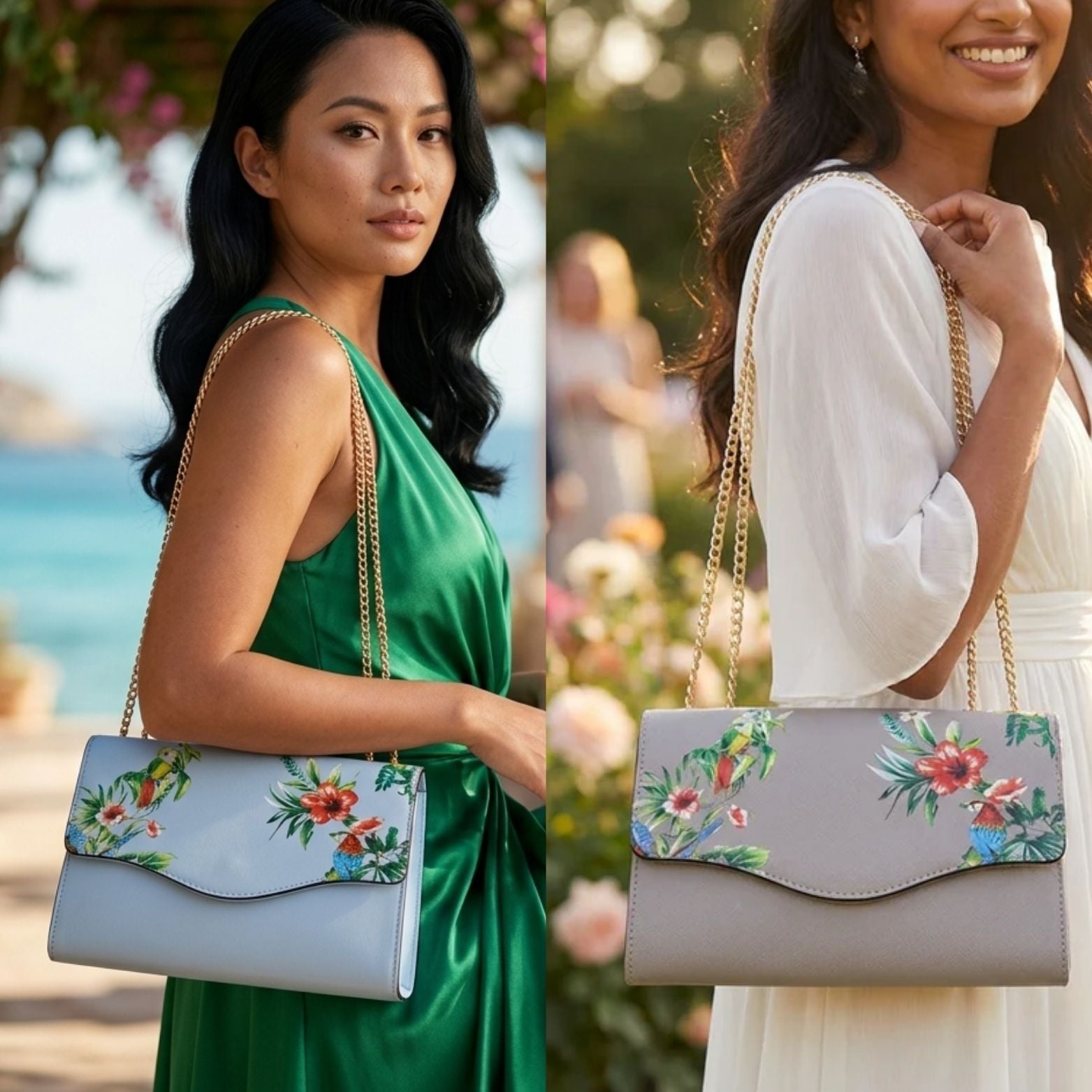 Tropical Clutch Bag Bundle – Mix & Match Saffiano Leather Clutches - BeltNBags