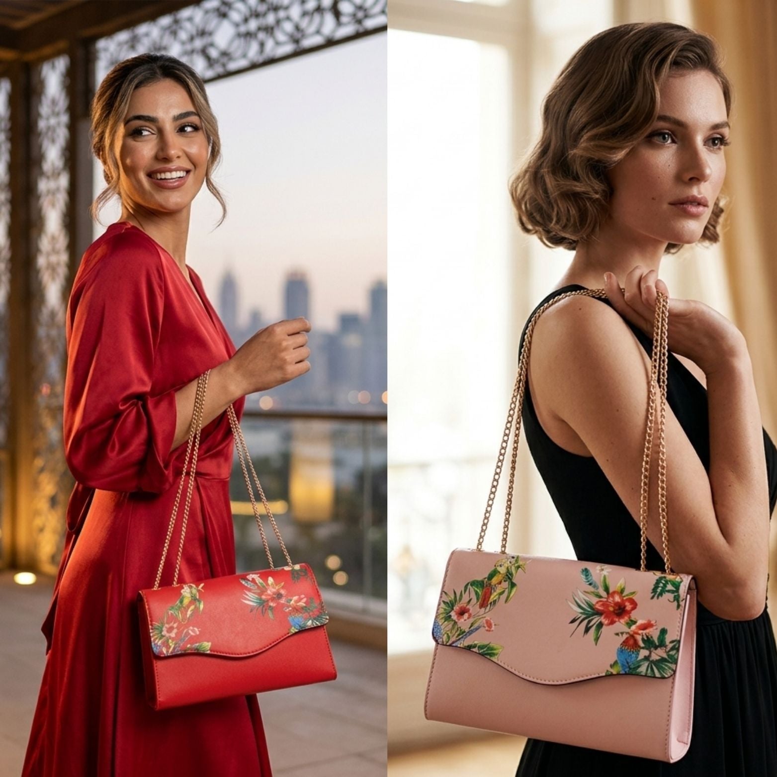 Tropical Clutch Bag Bundle – Mix & Match Saffiano Leather Clutches - BeltNBags