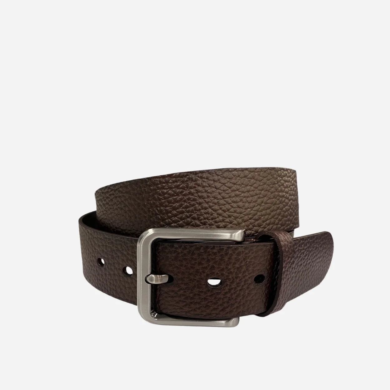 JEREMY - Men's Dark Brown Genuine Leather Belt