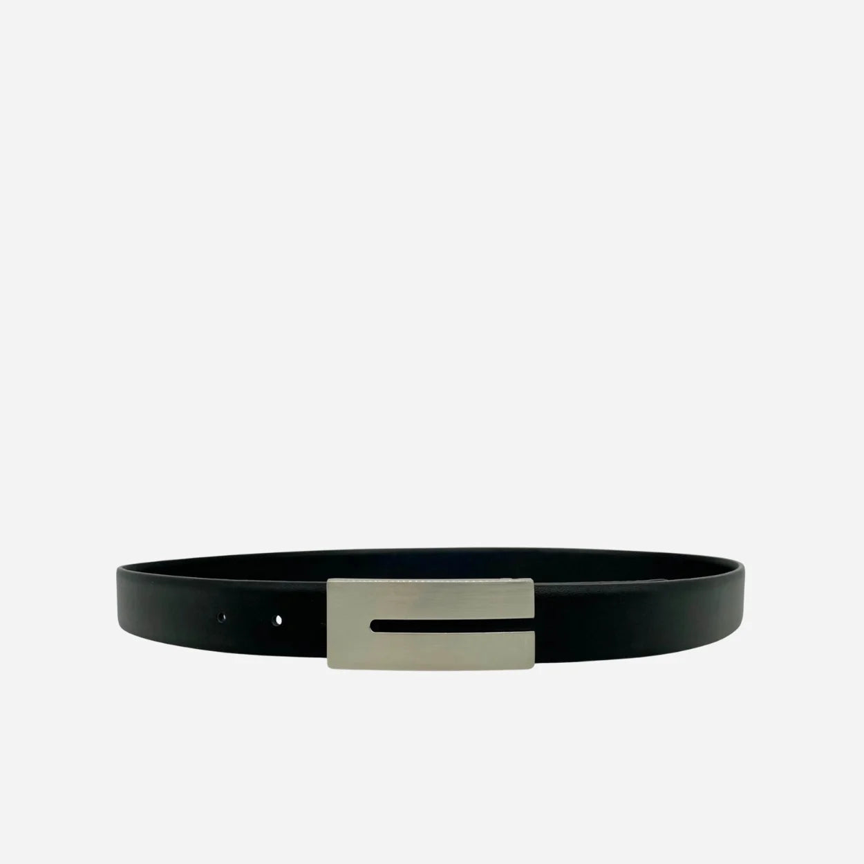 JOSHUA - Mens Black Genuine Leather Dress Belt
