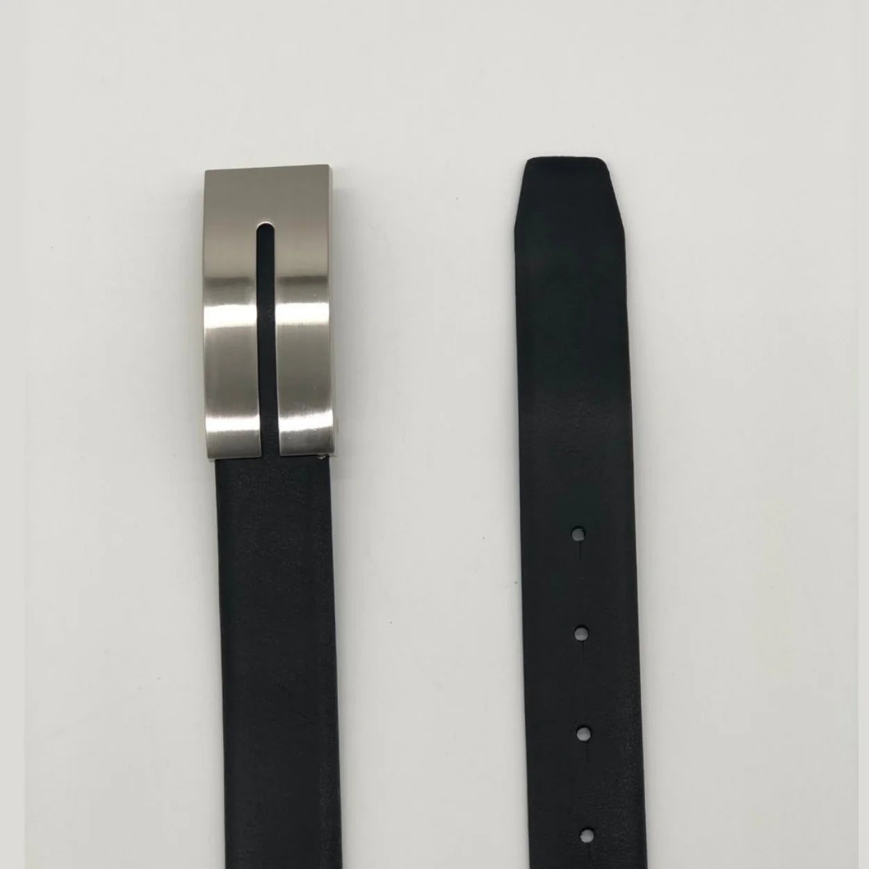JOSHUA Men's Black Leather Belt | Formal Dress Belt JOSHUA Men's Black Leather Belt | Formal Dress Belt