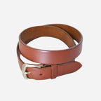 WARD - Mens Brown Tan Leather Belt - BeltNBags
